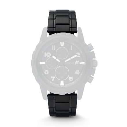 Czarna bransoleta Fossil 22 mm do zegarek / smartwatch Fossil Dean FS4646