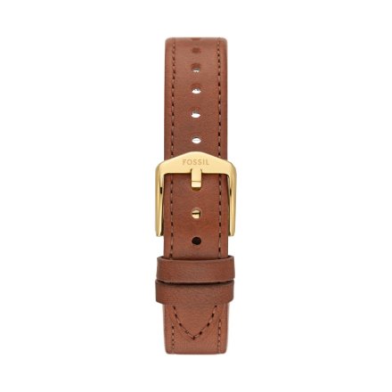 Brązowy pasek skórzany do zegarka / smartwatcha Fossil 14 mm Raquel ES5307 