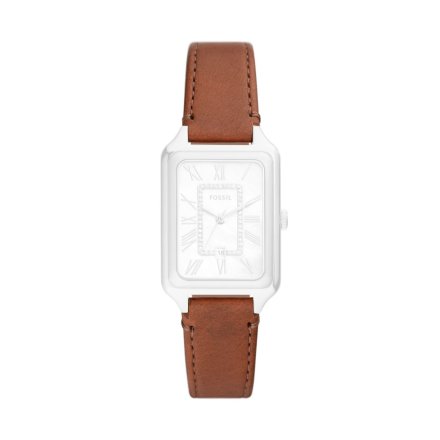 Brązowy pasek skórzany do zegarka / smartwatcha Fossil 14 mm Raquel ES5307 
