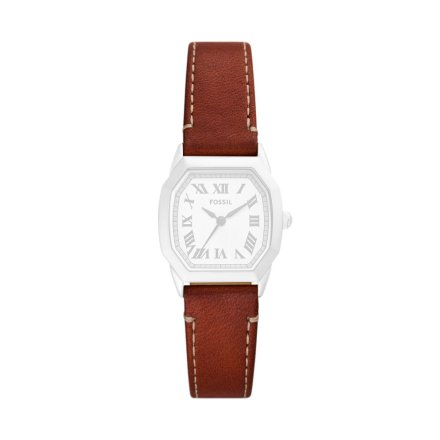 Brązowy pasek skórzany do zegarka / smartwatcha Fossil 16 mm Harlow ES5364