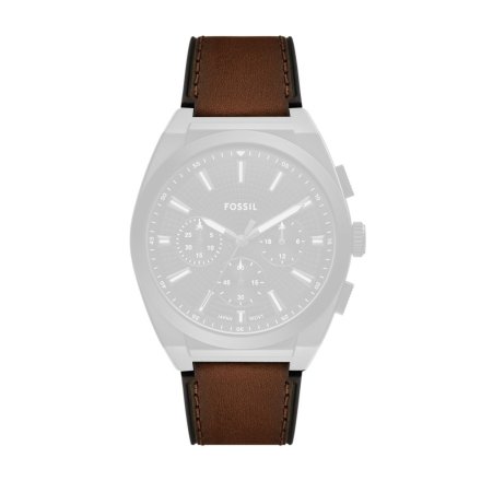 Brązowy pasek do zegarka / smartwatcha Fossil Everett 18 mm FS6108