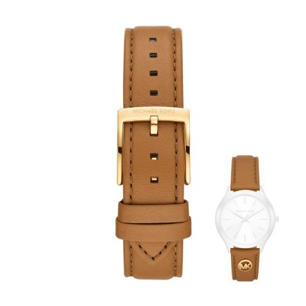 Brązowy pasek skórzany Michael Kors 18 mm MK7465