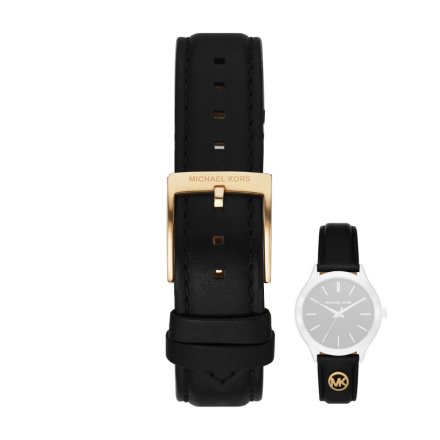 Czarny pasek skórzany Michael Kors 18 mm MK7482