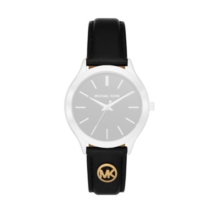 Czarny pasek skórzany Michael Kors 18 mm MK7482