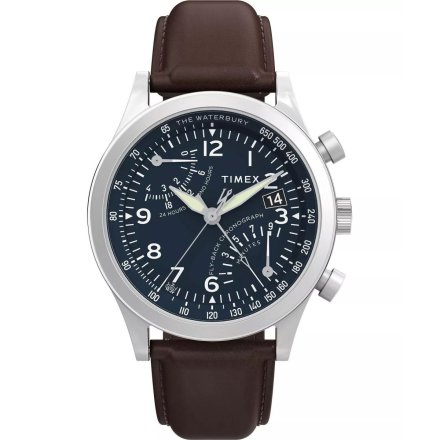 Timex Waterbury TW2W47900 Zegarek męski na pasku z chronografem