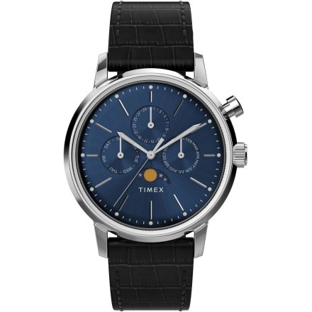 Timex Marlin TW2W51200 zegarek męski retro z fazami księżyca