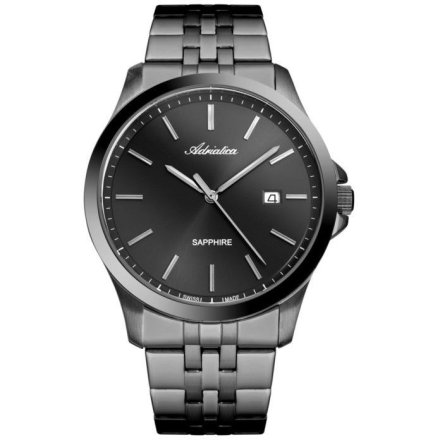 Zegarek Męski Adriatica na bransolecie szary A8303.S116Q -Swiss Made