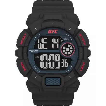 Timex UFC TW5M53400 Zegarek męski czarny z alarmem