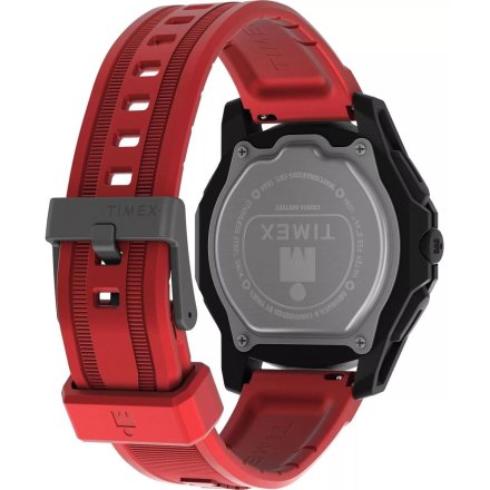 Timex Ironman TW5M57900 Zegarek męski sportowy z czerwonym paskiem