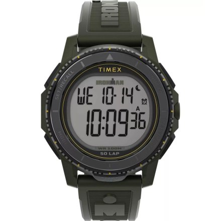 Timex Ironman TW5M58000 Zegarek męski sportowy z zielonym paskiem