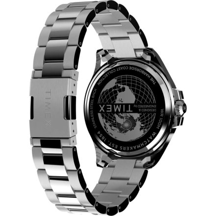 Timex Trend Harborside Coast TW2V91900 Zegarek męski srebrny na bransolecie 