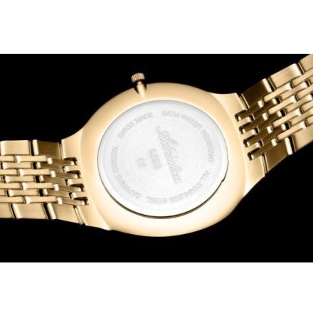 Szwajcarski zegarek męski Adriatica classic złoty na bransolecie A8296.1153Q