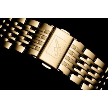 Szwajcarski zegarek męski Adriatica classic złoty na bransolecie A8296.1153Q