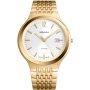 Szwajcarski zegarek męski Adriatica classic złoty na bransolecie A8296.1153Q
