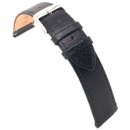 Czarny pasek 16 mm skórzany DILOY 86.16.1 + GRATIS dwa teleskopy i narzędzie