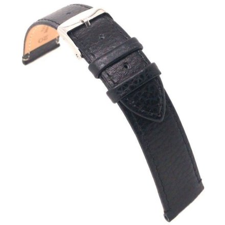 Czarny pasek 19 mm skórzany DILOY 86.19.1 + GRATIS dwa teleskopy i narzędzie