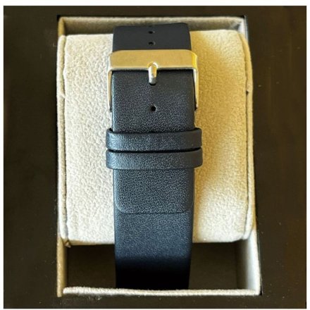 Granatowy pasek 26 mm skórzany DILOY 327.26.5 + GRATIS dwa teleskopy i narzędzie