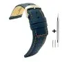 Granatowy pasek 18 mm skórzany DILOY 367.18.5 + GRATIS dwa teleskopy i narzędzie