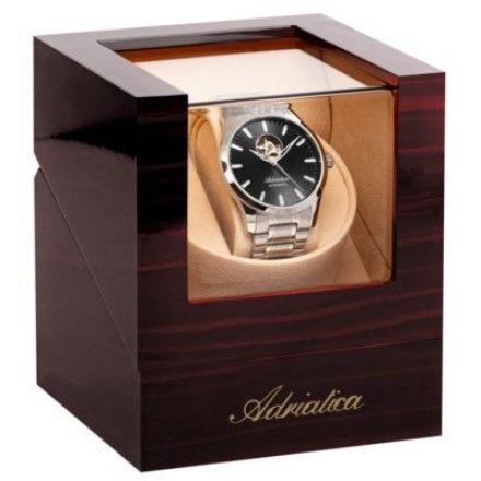 Srebrny zegarek męski Adriatica Open Heart Automatic A8277.5114AO