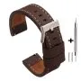 Brązowy pasek 24 mm skórzany DILOY 384.24.89 + GRATIS dwa teleskopy i narzędzie