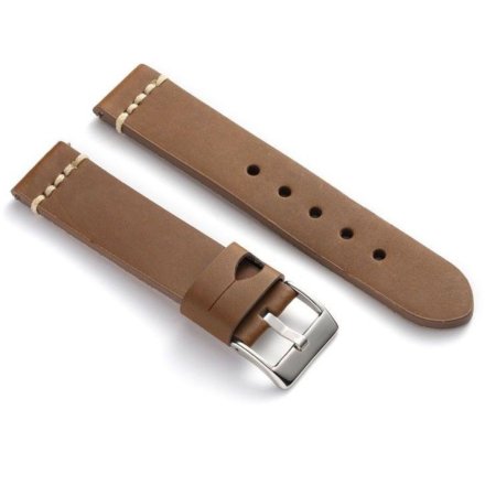 Jasnobrązowy pasek 18 mm skórzany DILOY 392.18.03 + GRATIS dwa teleskopy i narzędzie