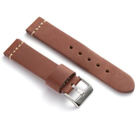 Brązowy pasek 18 mm skórzany DILOY 392.18.08 + GRATIS dwa teleskopy i narzędzie