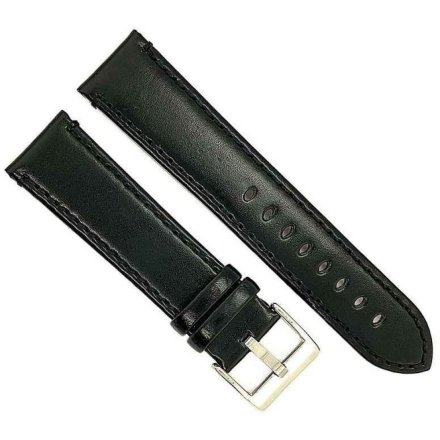 Czarny pasek 18 mm skórzany DILOY 401.18.01 + GRATIS dwa teleskopy i narzędzie