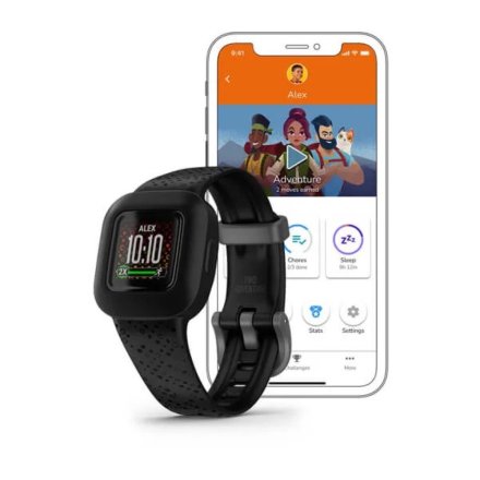 Smartwatch dziecięcy Garmin vivofit jr. 3 czarny Black Cosmic 010-02441-03