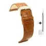 Jasnobrązowy pasek 22 mm skórzany DILOY 402.22.03 + GRATIS dwa teleskopy i narzędzie