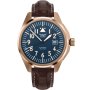 Zegarek Męski Aviator Swiss Made V.3.39.2.335.4 Aviator Airacobra 43 Automatic różowozłoty z brązowym paskiem