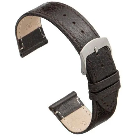 Brązowy pasek XL 16 mm skórzany DILOY 86EL.16.02 + GRATIS dwa teleskopy i narzędzie