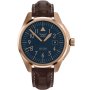 Zegarek Męski Aviator Swiss Made V.1.38.2.318.4 Aviator Airacobra 43 Type A różowozłoty z granatową tarczą