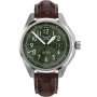 Zegarek Męski Aviator Swiss Made V.1.38.0.324.4 Aviator Airacobra 43 Type B srebrny z zieloną tarczą