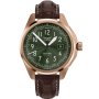 Zegarek Męski Aviator Swiss Made V.1.38.2.324.4 Aviator Airacobra 43 Type B różowozłoty z brązowym paskiem