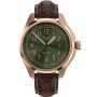 Zegarek Męski Aviator Swiss Made V.1.38.2.329.4 Aviator Airacobra 43 Type B różowozłoty z zieloną tarczą
