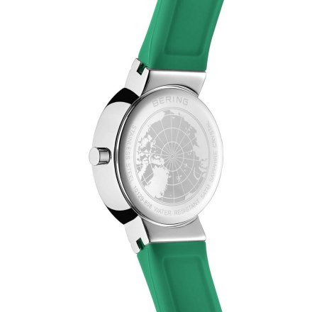 Zegarek Bering damski 10129-808 w zielonej kolorystyce na pasku