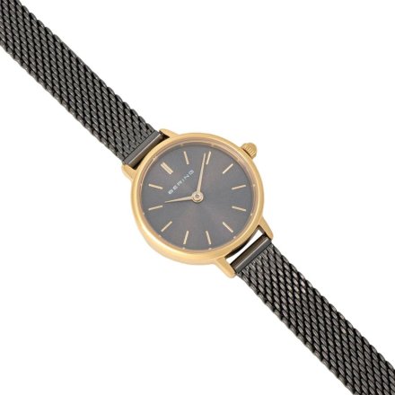 Bering Classic zegarek damski 11022-232 grafitowy na bransoletce mesh