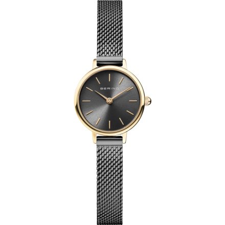 Bering Classic zegarek damski 11022-232 grafitowy na bransoletce mesh