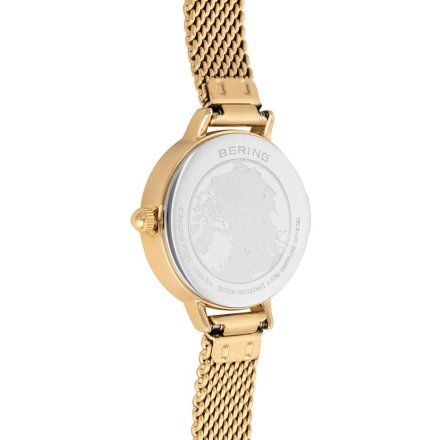 Bering Classic zegarek damski  11022-330 złoty na bransoletce mesh