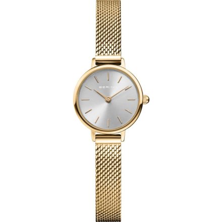 Bering Classic zegarek damski  11022-330 złoty na bransoletce mesh
