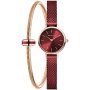 Bering Classic zegarek damski 11022-363-LOVELY-5-GWP bordowy z bransoletką w zestawie