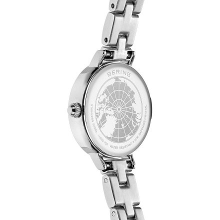 Bering Classic zegarek damski 11022-704 srebrny z perłową tarczą