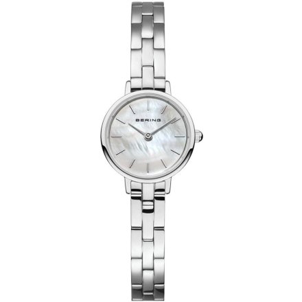 Bering Classic zegarek damski 11022-704 srebrny z perłową tarczą