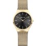 Zegarek Bering Classic 12131-332 damski złoty z czarną tarczą