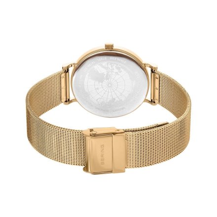 Zegarek Bering Classic 14134-330 damski złoty ze srebrną tarczą