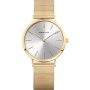 Zegarek Bering Classic 14134-330 damski złoty ze srebrną tarczą