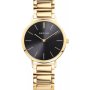Zegarek Bering Classic 14134-732 damski złoty z czarną tarczą