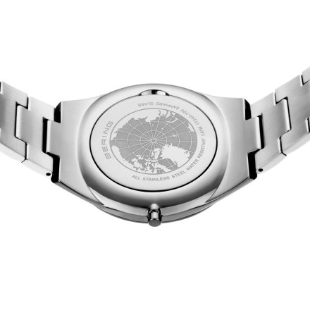 Zegarek Bering ULTRA SLIM 17240-708 męski srebrny z zieloną tarczą