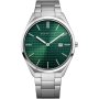 Zegarek Bering ULTRA SLIM 17240-708 męski srebrny z zieloną tarczą