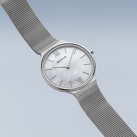 Zegarek Bering Ultra Slim 18434-000 srebrny z masą perłową